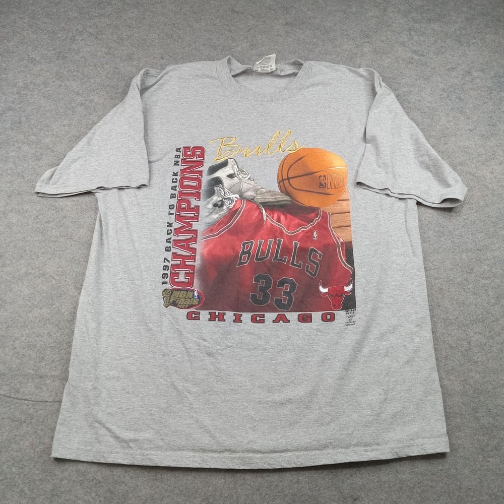 Vintage Chicago Bulls Shirt Mens 2XL NBA Basketball Nutmeg Scottie‎ Pippen 90s